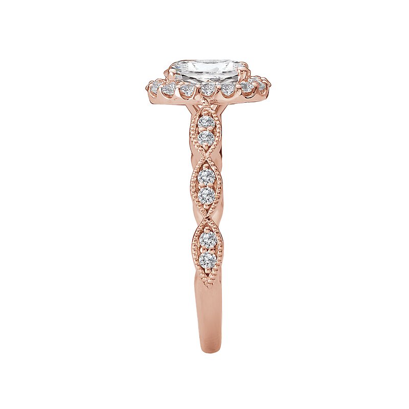 Romance Halo Semi Mount Ring