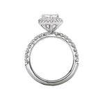 Romance Halo Semi-Mount Diamond Ring