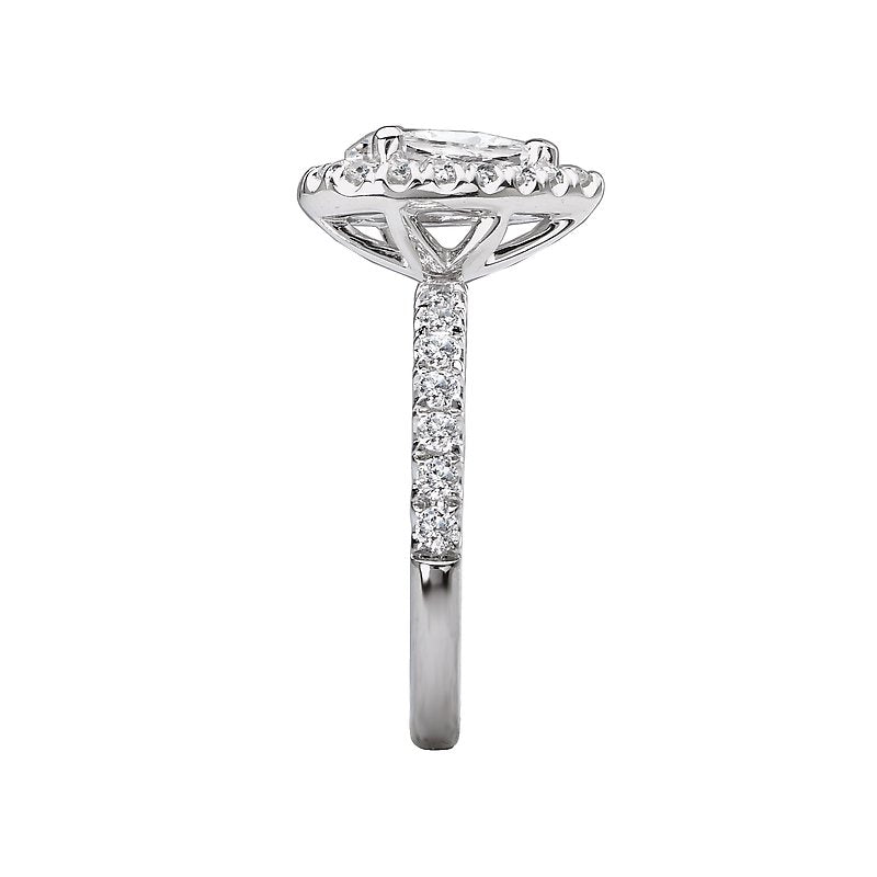 Romance Halo Semi-Mount Diamond Ring