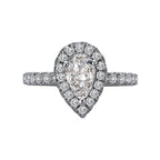 Romance Halo Semi-Mount Diamond Ring