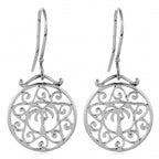 Southern Gates® Small Scroll Frame Palmetto Tree Earring