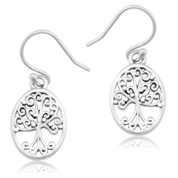 Southern Gates® Tiny Oval Oak Tree Earring