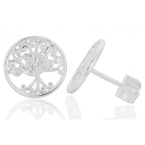 Southern Gates® Round Oak Tree Stud Earring