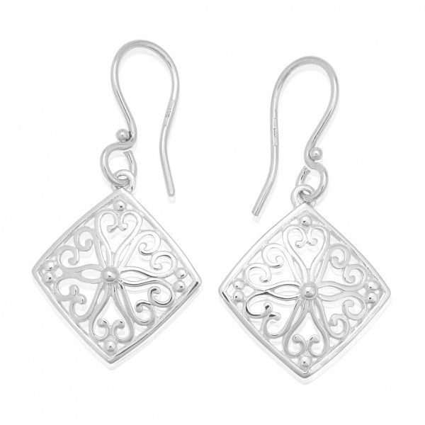 Southern Gates® Small Diamond Scroll Earring