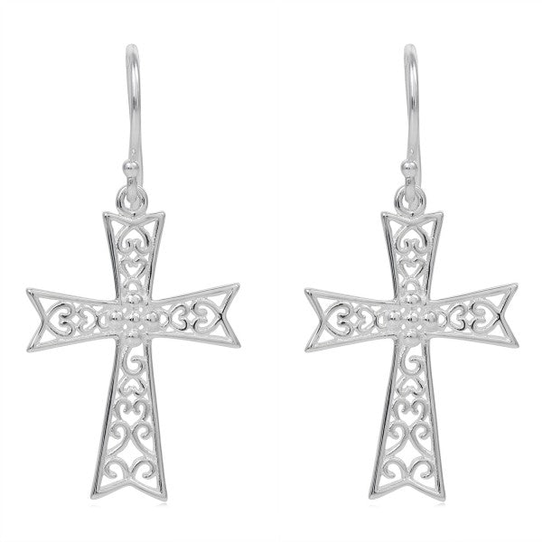 Southern Gates® Abbey Gate Cross Earrings