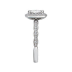 Romance Halo Semi-Mount Diamond Ring