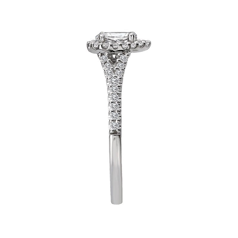 Romance Diamond Engagement Ring w/ Center