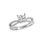Romance Split Shank Semi-Mount Diamond Ring