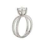 Romance Split Shank Semi-Mount Diamond Ring