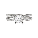 Romance Split Shank Semi-Mount Diamond Ring