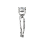Romance Split Shank Semi-Mount Diamond Ring