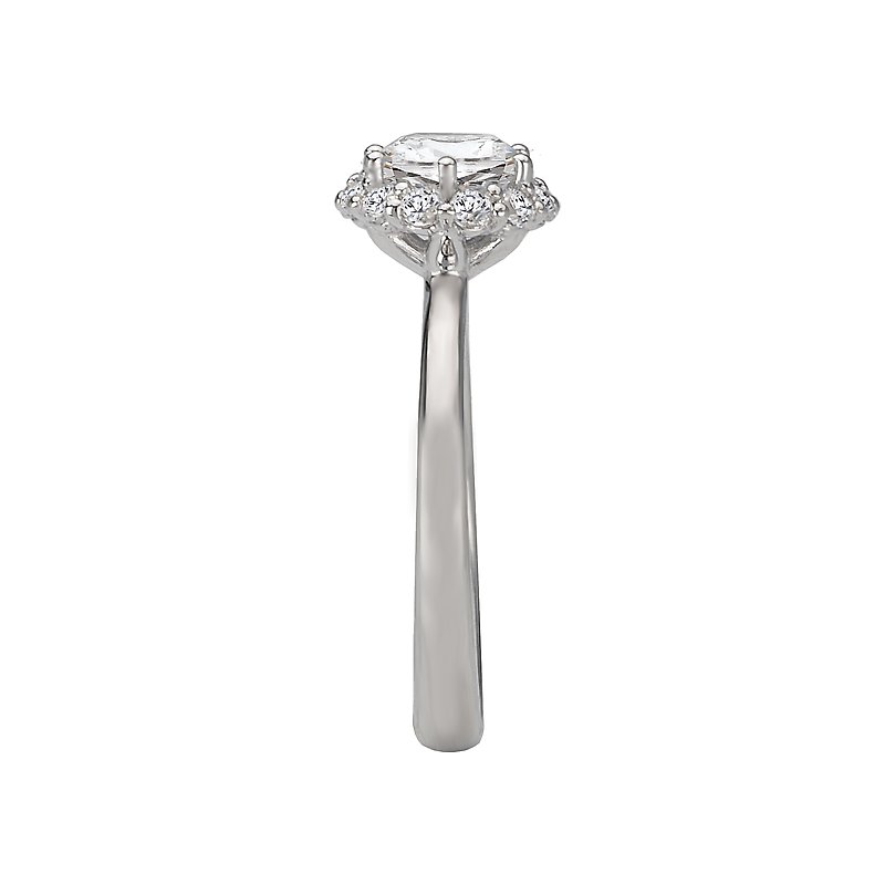 Romance Halo Semi-Mount Diamond Ring
