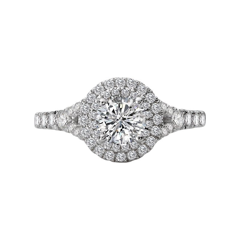Romance Halo Semi-Mount Diamond Ring
