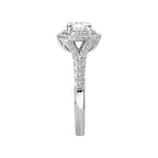 Romance Halo Semi-Mount Diamond Ring
