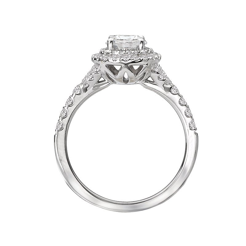 Romance Halo Semi-Mount Diamond Ring