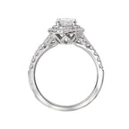 Romance Halo Semi-Mount Diamond Ring