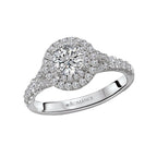 Romance Halo Semi-Mount Diamond Ring