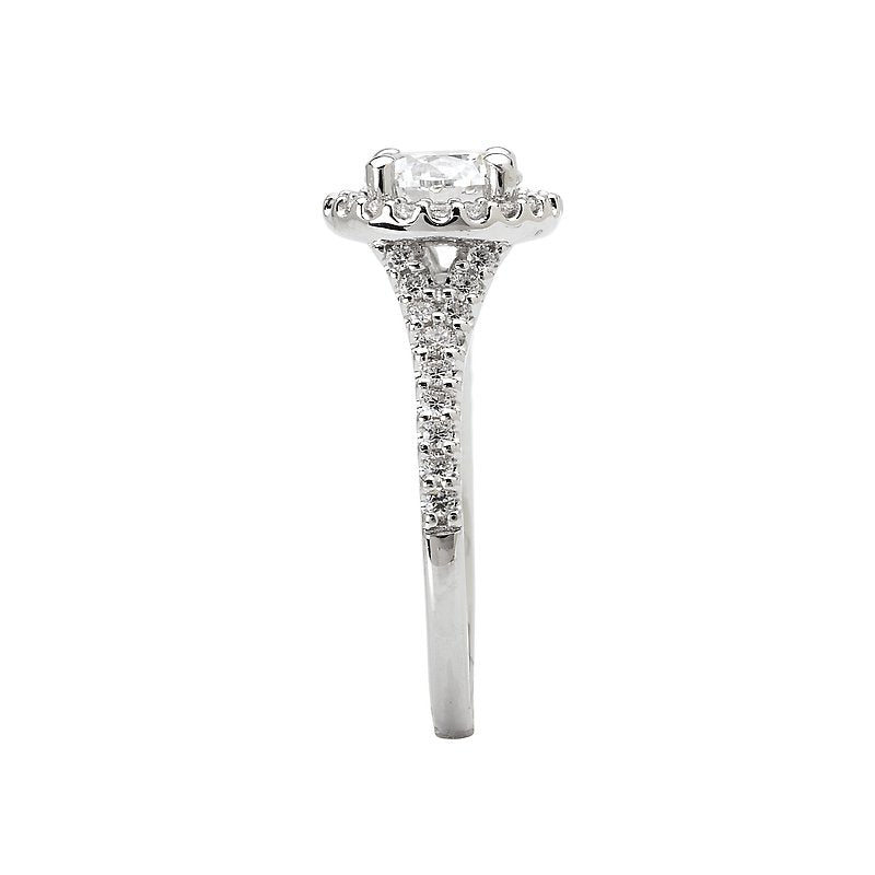 Romance Halo Semi-Mount Diamond Ring