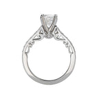 Romance Peg Head Semi-Mount Diamond Ring