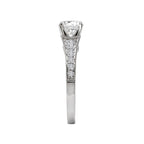 Romance Peg Head Semi-Mount Diamond Ring