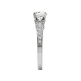 Romance Peg Head Semi-Mount Diamond Ring
