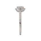 Romance Halo Semi-Mount Diamond Ring