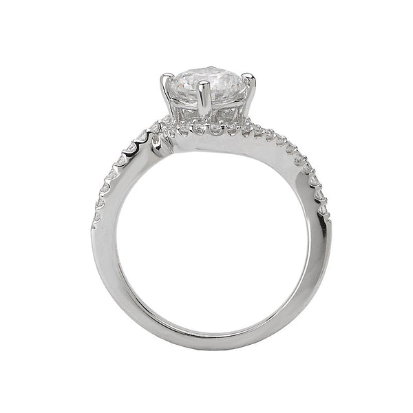 Romance Halo Semi-Mount Diamond Ring