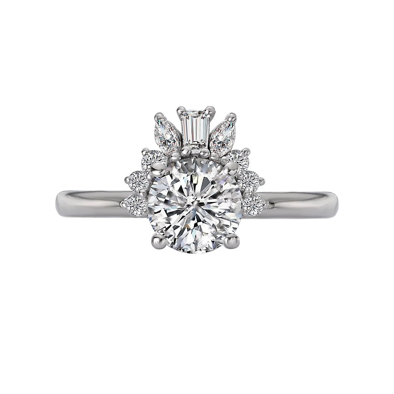 Romance Halo Semi-Mount Diamond Ring