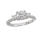 Romance 3 Stone Semi-Mount Diamond Ring