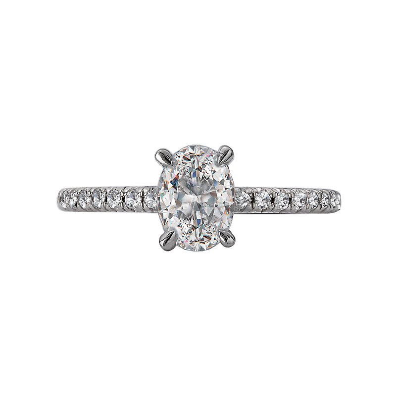 Romance Peg Head Semi-Mount Diamond Ring
