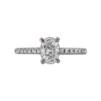 Romance Peg Head Semi-Mount Diamond Ring
