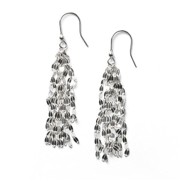 Southern Gates® Sterling Mirrored Tassel Earrings