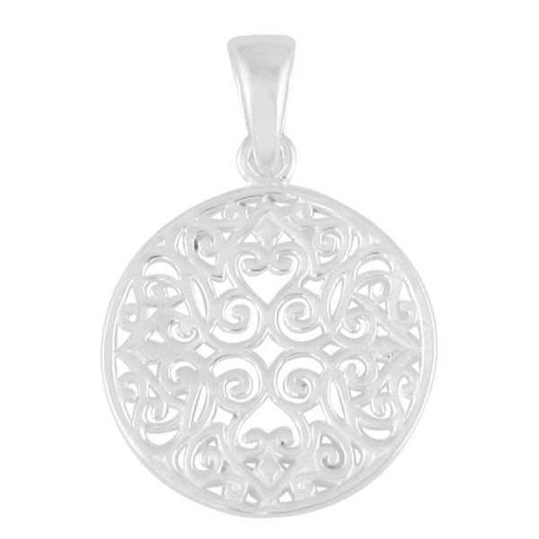 Southern Gates® Small Round Original Scroll Pendant