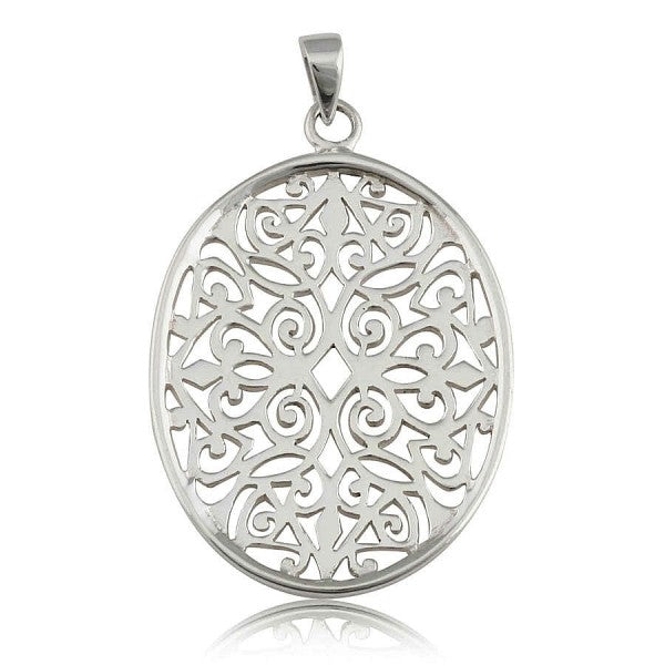 Southern Gates® Large Oval Scroll Pendant