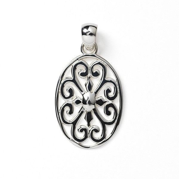 Southern Gates® Oval Heart Scroll Pendant