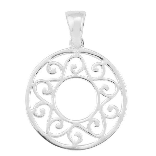 Southern Gates® Round Open Center Scroll Pendant