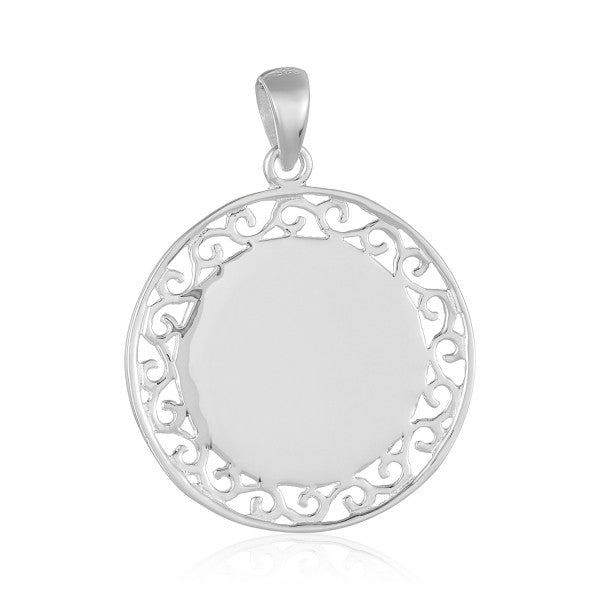 Southern Gates® Large Round Engravable Pendant