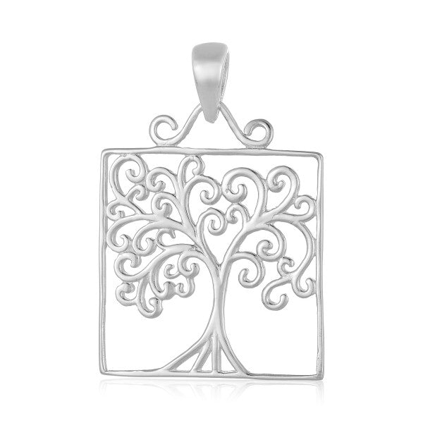 Southern Gates® Medium Square Oak Tree Pendant