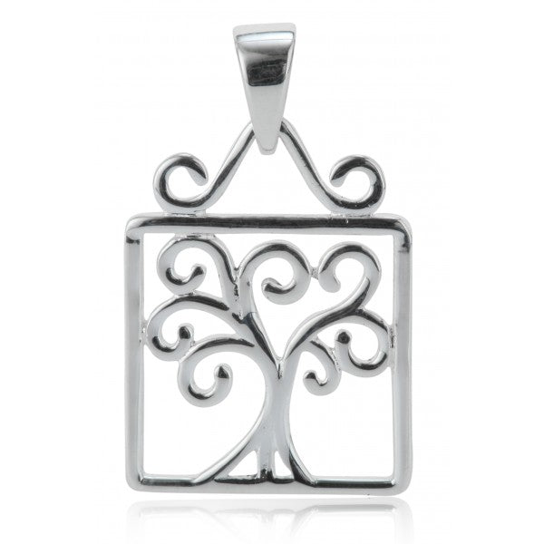 Southern Gates® Small Square Oak Tree Pendant