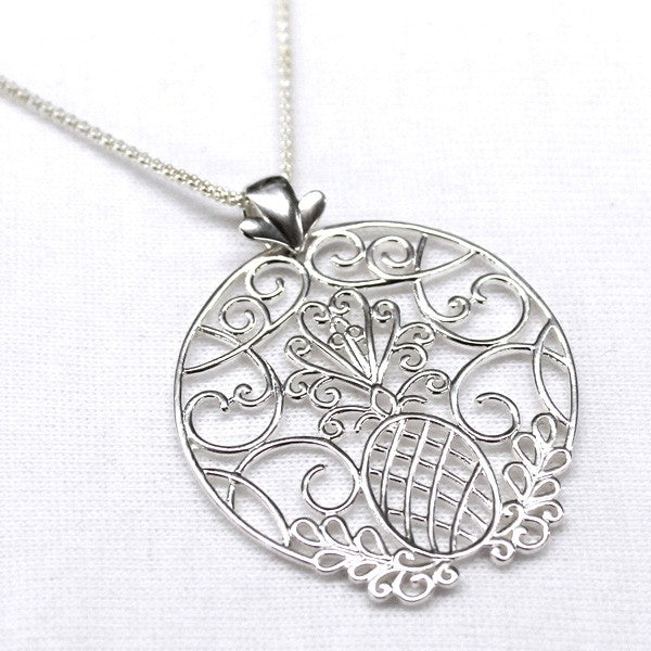 Southern Gates® Round Pineapple Scroll Pendant