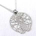 Southern Gates® Round Pineapple Scroll Pendant