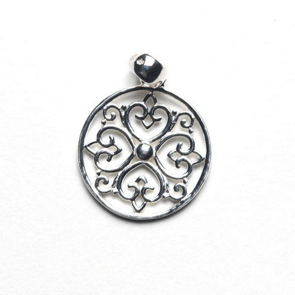 Southern Gates® Round Heart Design Pendant
