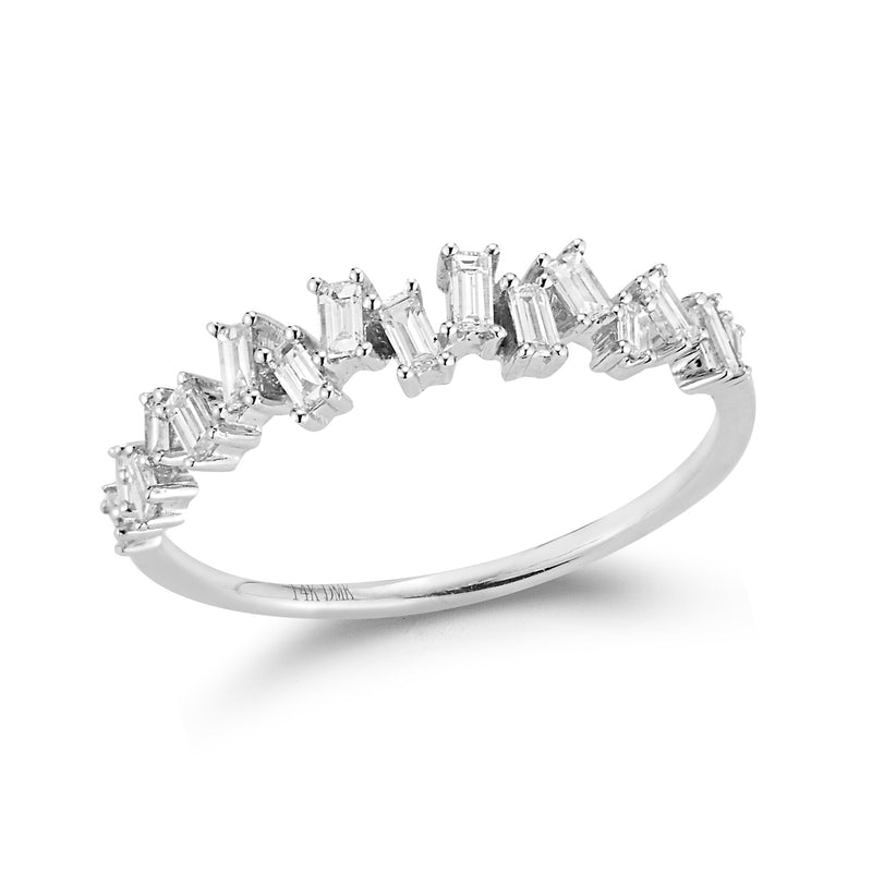 Leaning Baguette Ring- .36dia.