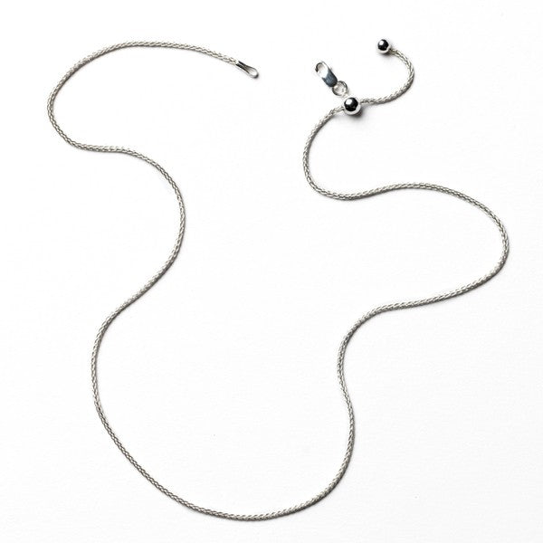 Southern Gates® 1.3mm Sterling Silver Adjustable Wheat Chain