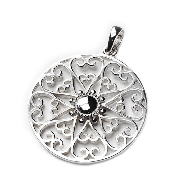 Southern Gates® Beaded Heart Scroll Pendant