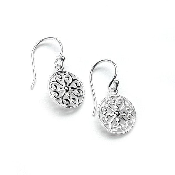 Southern Gates® Round Heart Scroll Earring