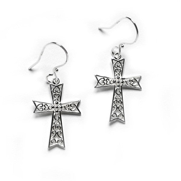 Southern Gates® Abbey Gate Cross Earrings