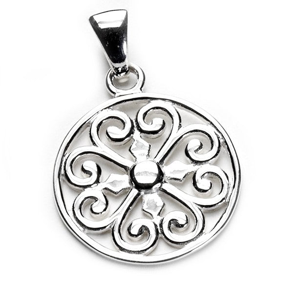 Southern Gates® Large Round Heart Scroll Pendant