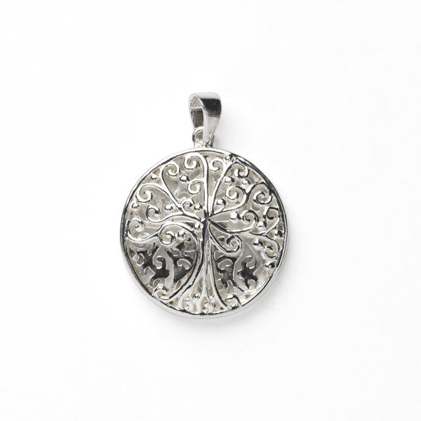 Southern Gates® Double Sided Round Tree And Cross Pendant