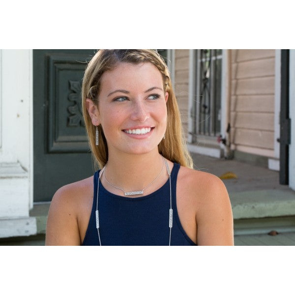 Southern Gates® Rhodium Plated Balcony Earrings